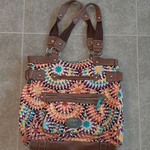 GUC bright geometric Lily Bloom handbag